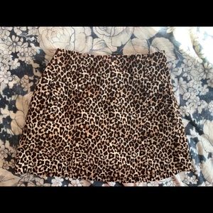 Don’t Ask Why corduroy cheetah skirt